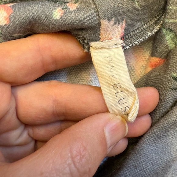 Pinkblush Maternity floral grey long sleeve comfortable feminine hoodie size M - Picture 6 of 9